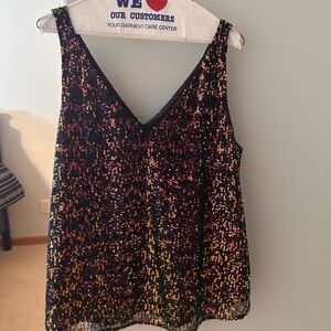 Multicolor Sequin Women's Top